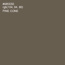 #685E50 - Pine Cone Color Image